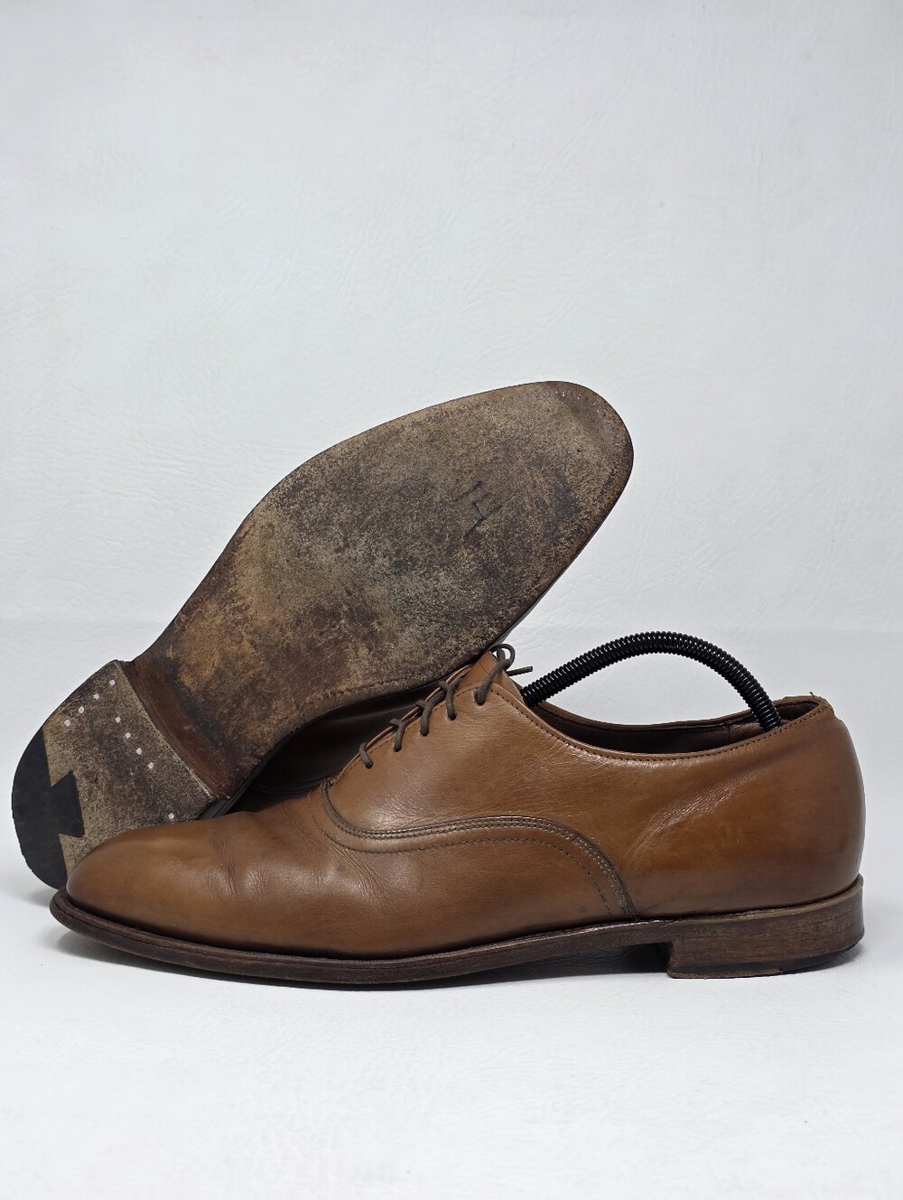 Bostonian Windsor Shoes Mens Size 12 D/B Brown Leather Dress Oxford Pre-owned
